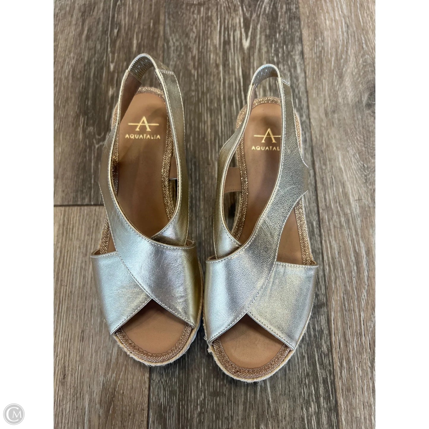 Sandals Flats By Aquatalia In Gold, Size: 6
