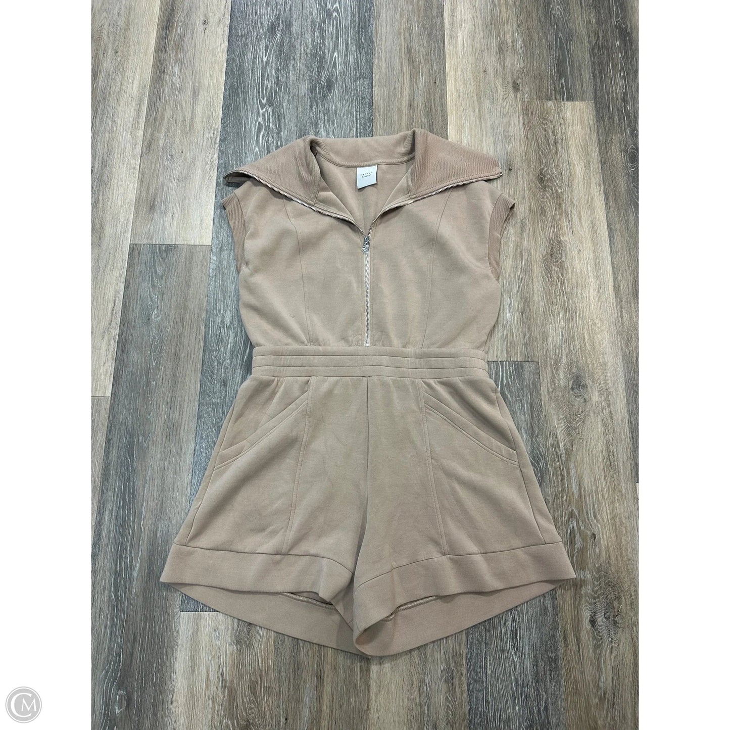 Romper By Varley In Tan, Size: Xl