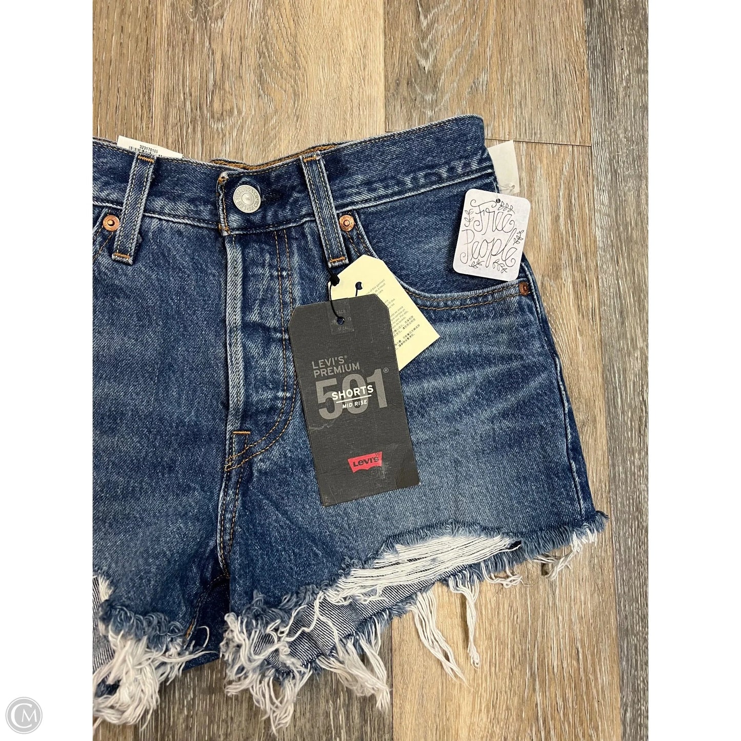 Shorts By Levis In Blue Denim, Size: 1/25