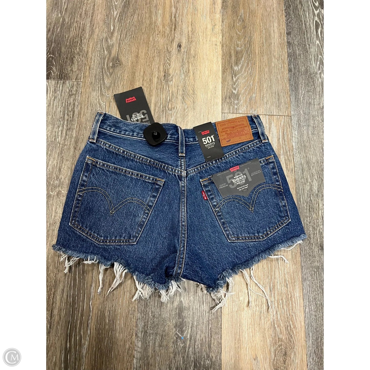 Shorts By Levis In Blue Denim, Size: 1/25