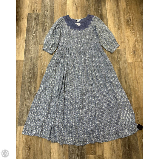 Dress Casual Maxi By April Carnell In Blue, Size: Xs