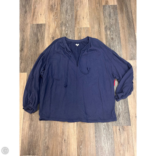 Sweatshirt Collar By Aerie In Blue, Size: Xxl