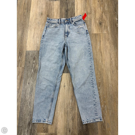 Jeans Straight By Zara In Blue Denim, Size: 4