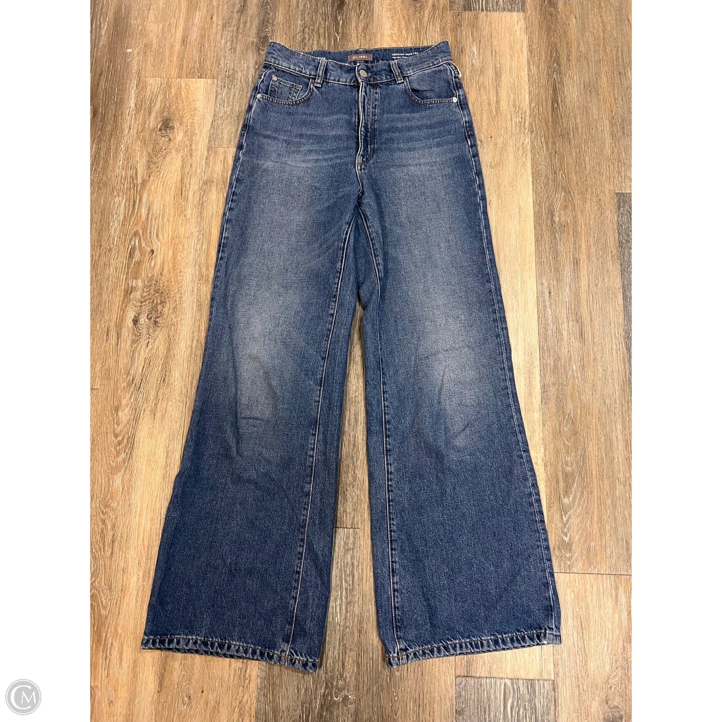 Jeans Wide Leg By Dl1961 In Blue Denim, Size: 1/25