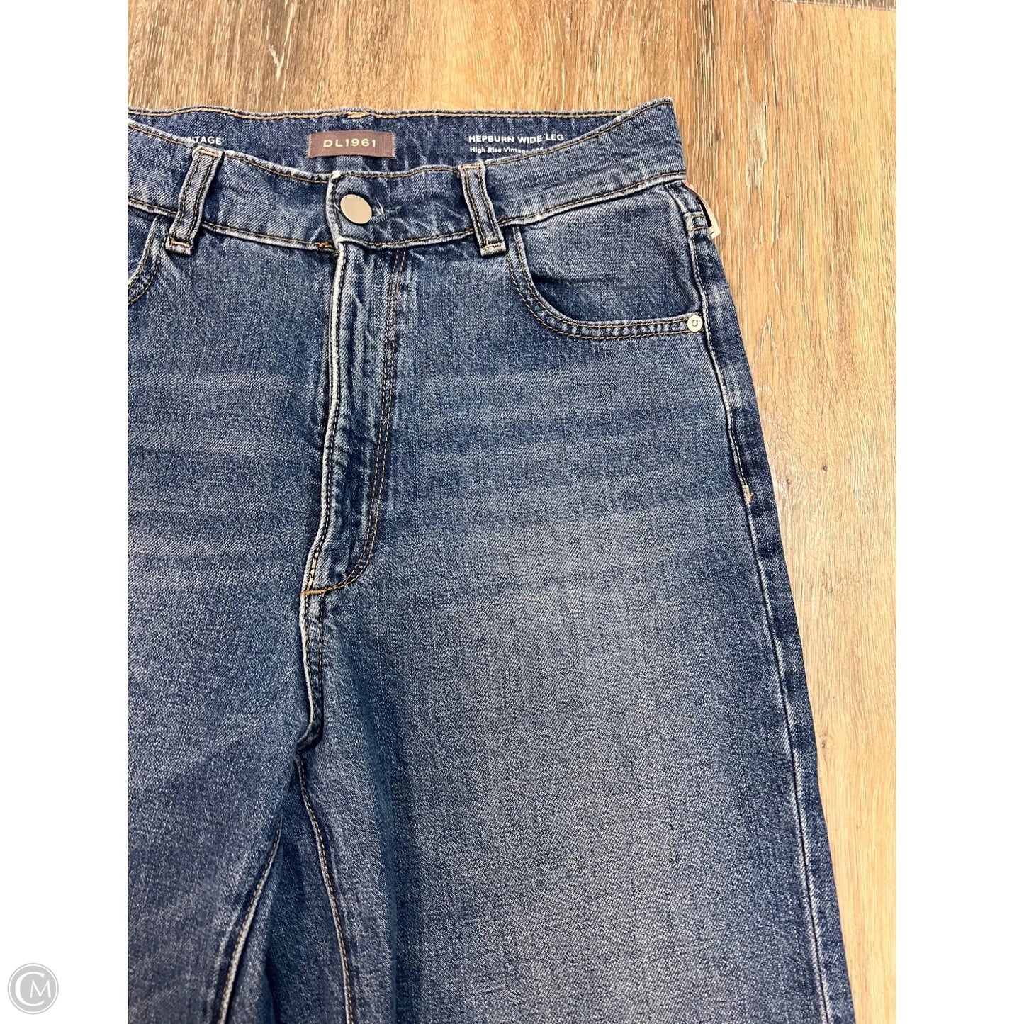 Jeans Wide Leg By Dl1961 In Blue Denim, Size: 1/25