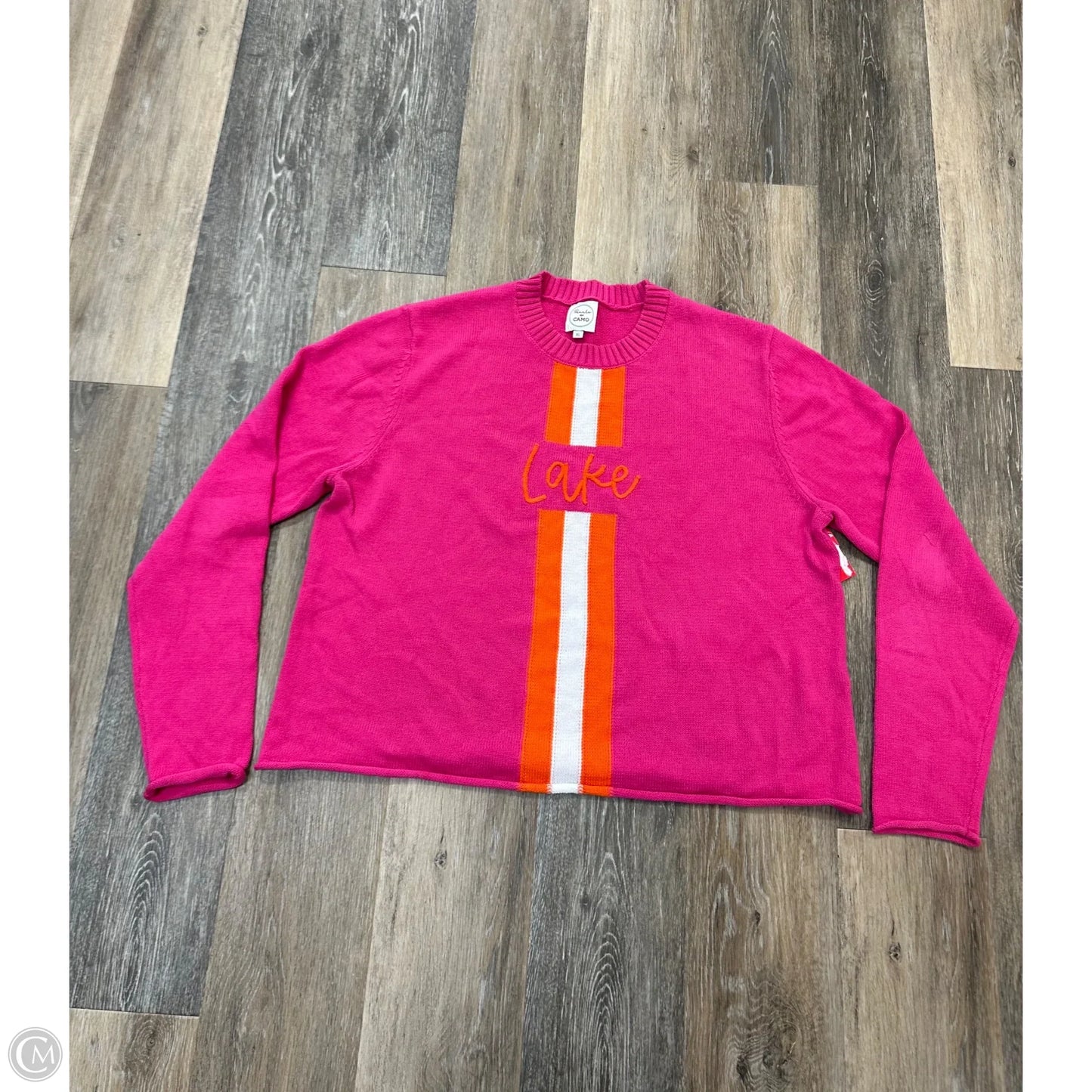 Sweater By Pearls and Camo In Pink, Size: Xl