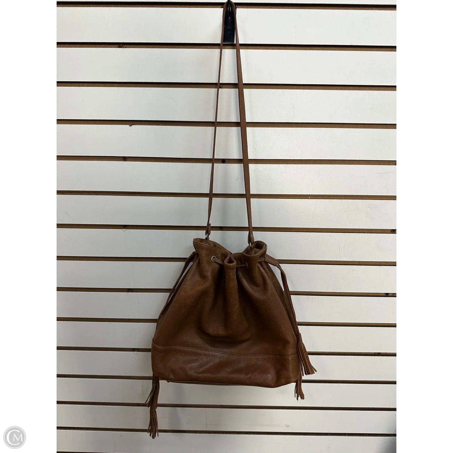 Crossbody Leather By Eileen Fisher, Size: Large
