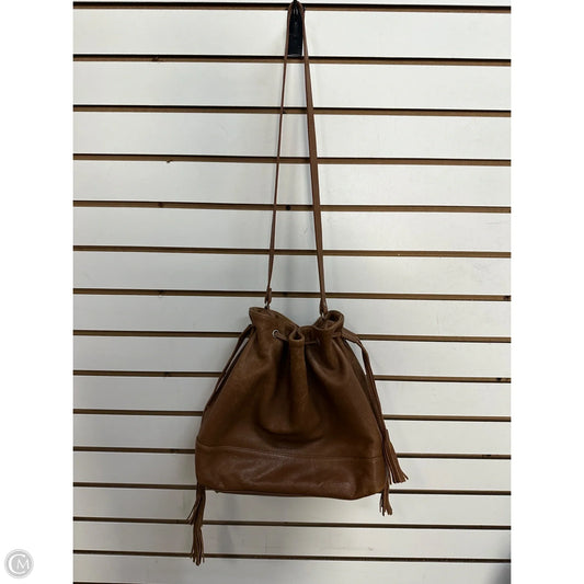 Crossbody Leather By Eileen Fisher, Size: Large