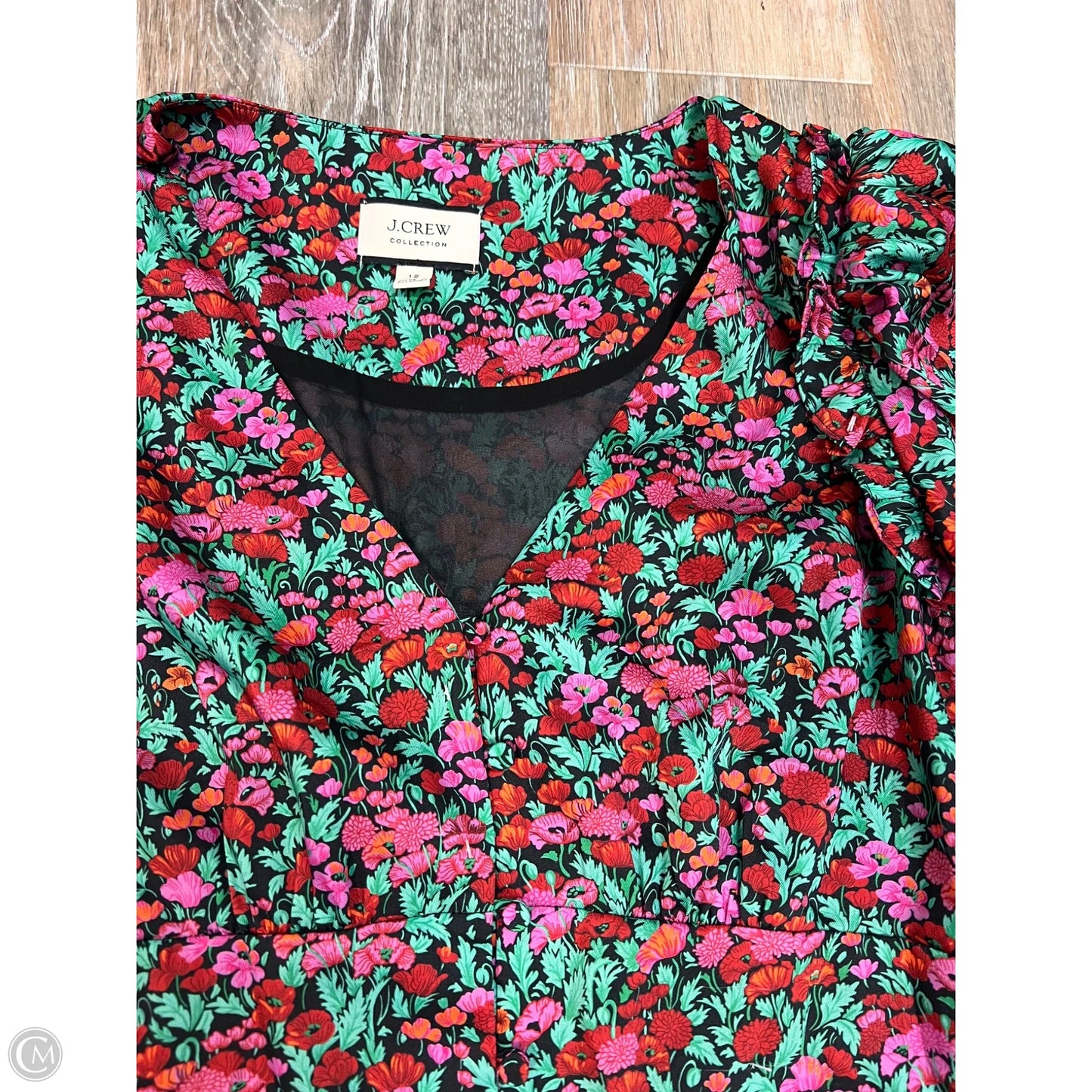 Dress Party Long By J. Crew In Floral Print, Size: 12