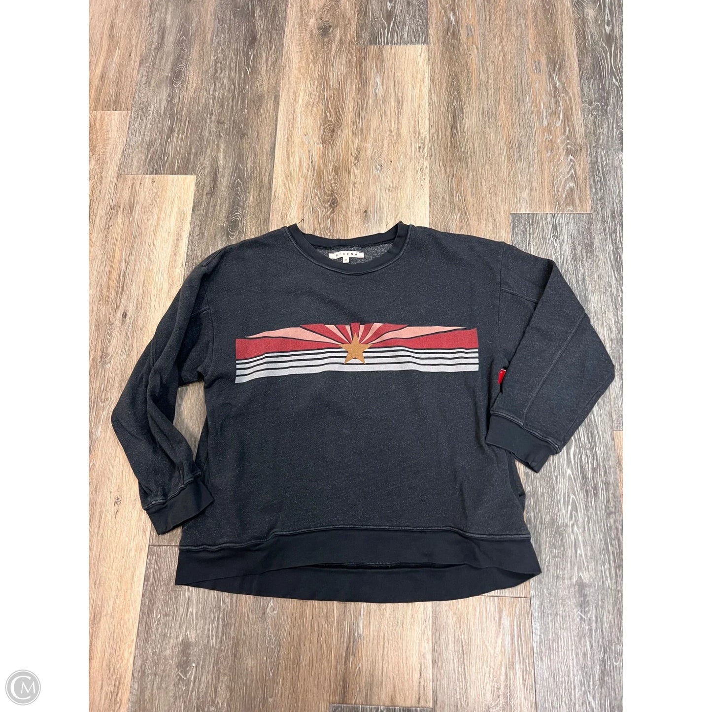 Sweatshirt Crewneck By Xirena In Grey, Size: M