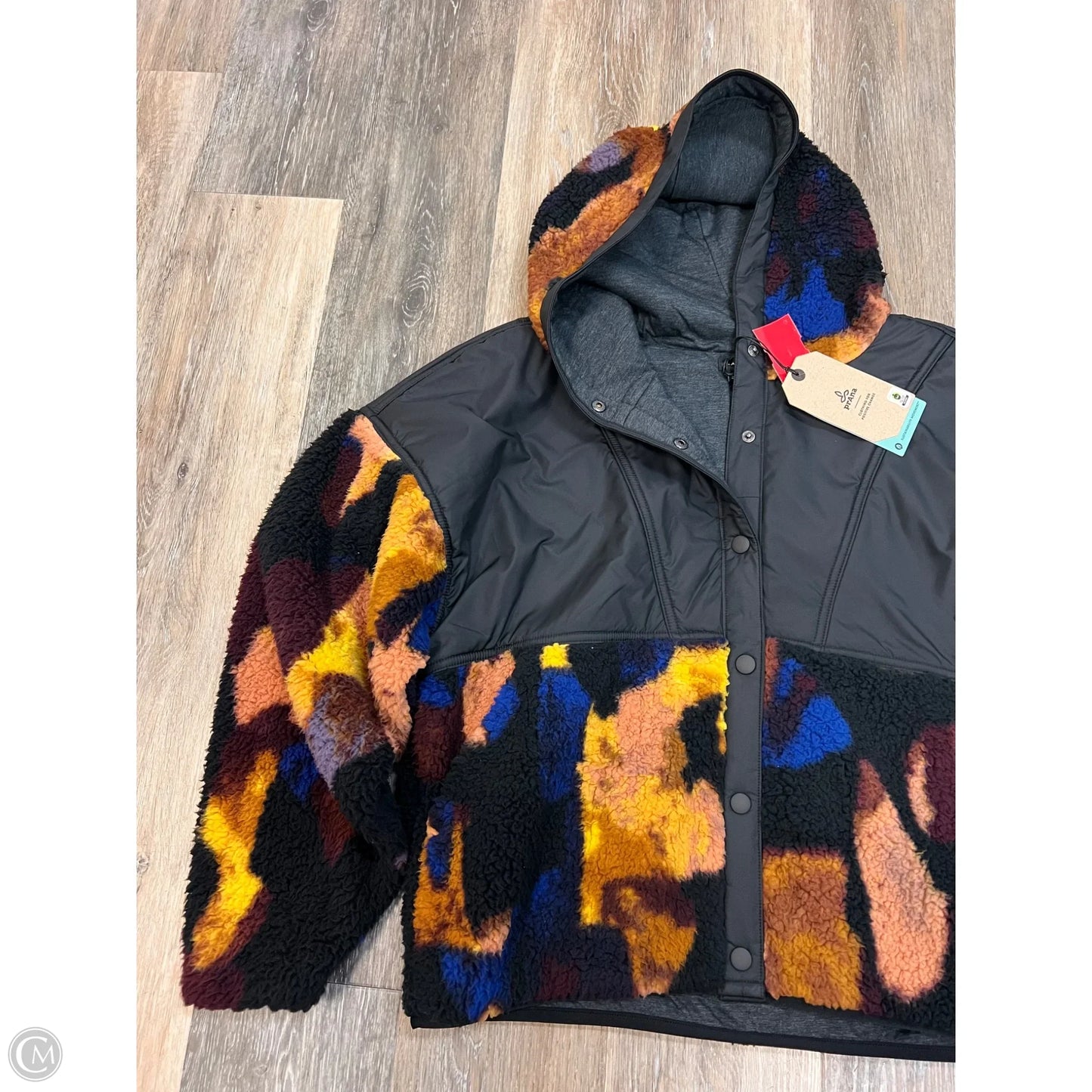 -Jacket Faux Fur & Sherpa By Prana In Multi-colored, Size: S