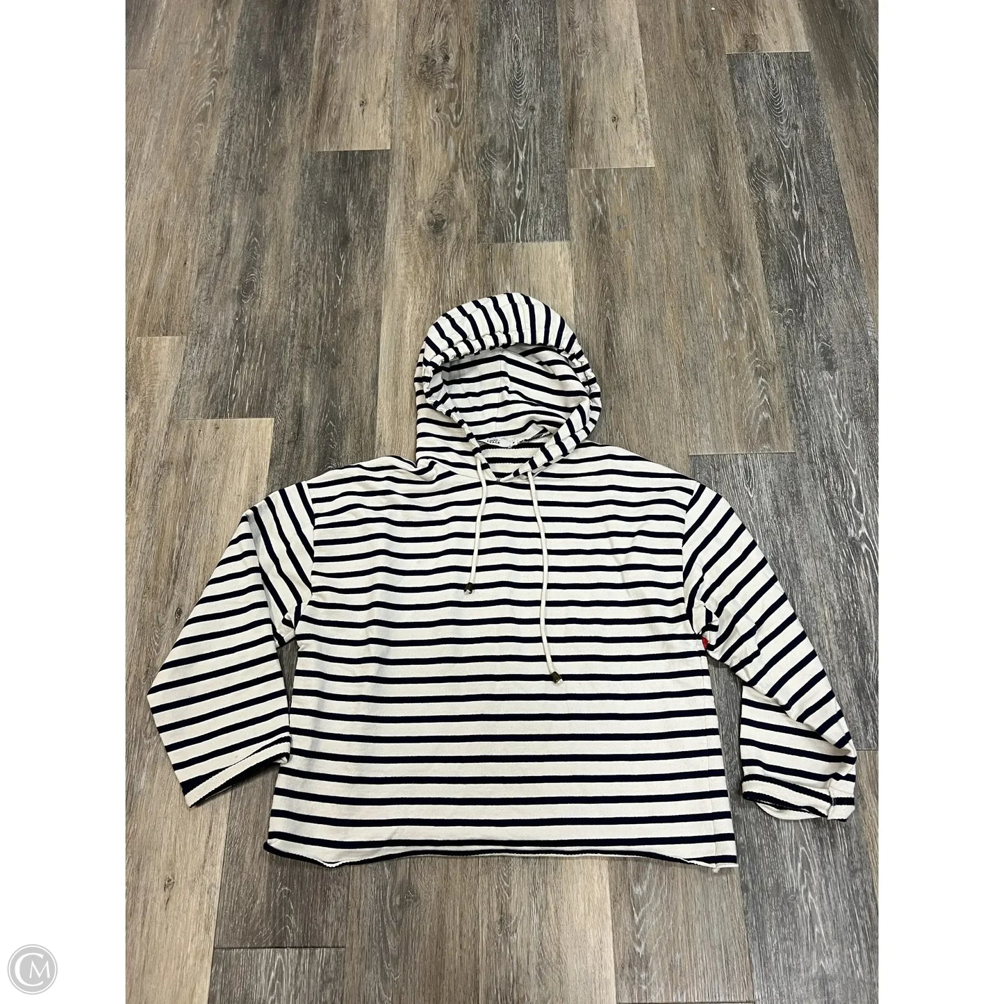 Sweatshirt Hoodie By 0039 Italy In Striped Pattern, Size: M