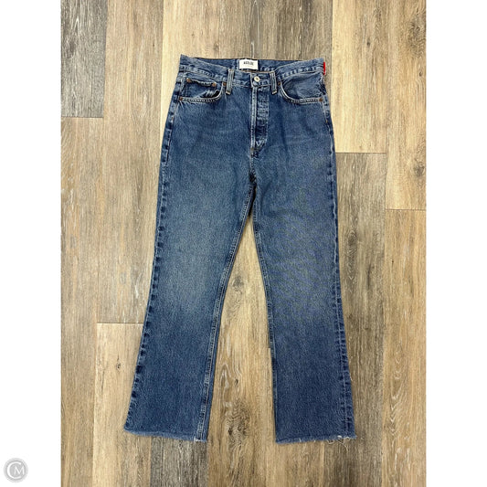 Jeans Boot Cut By Agolde In Blue Denim, Size: 4