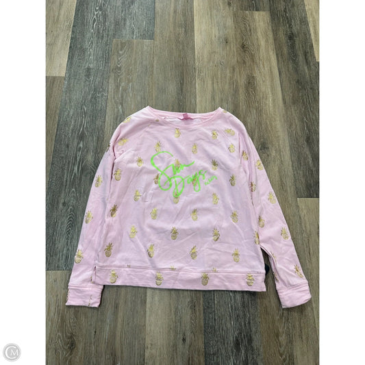 Top Long Sleeve Designer By Lilly Pulitzer In Pink, Size: Xs