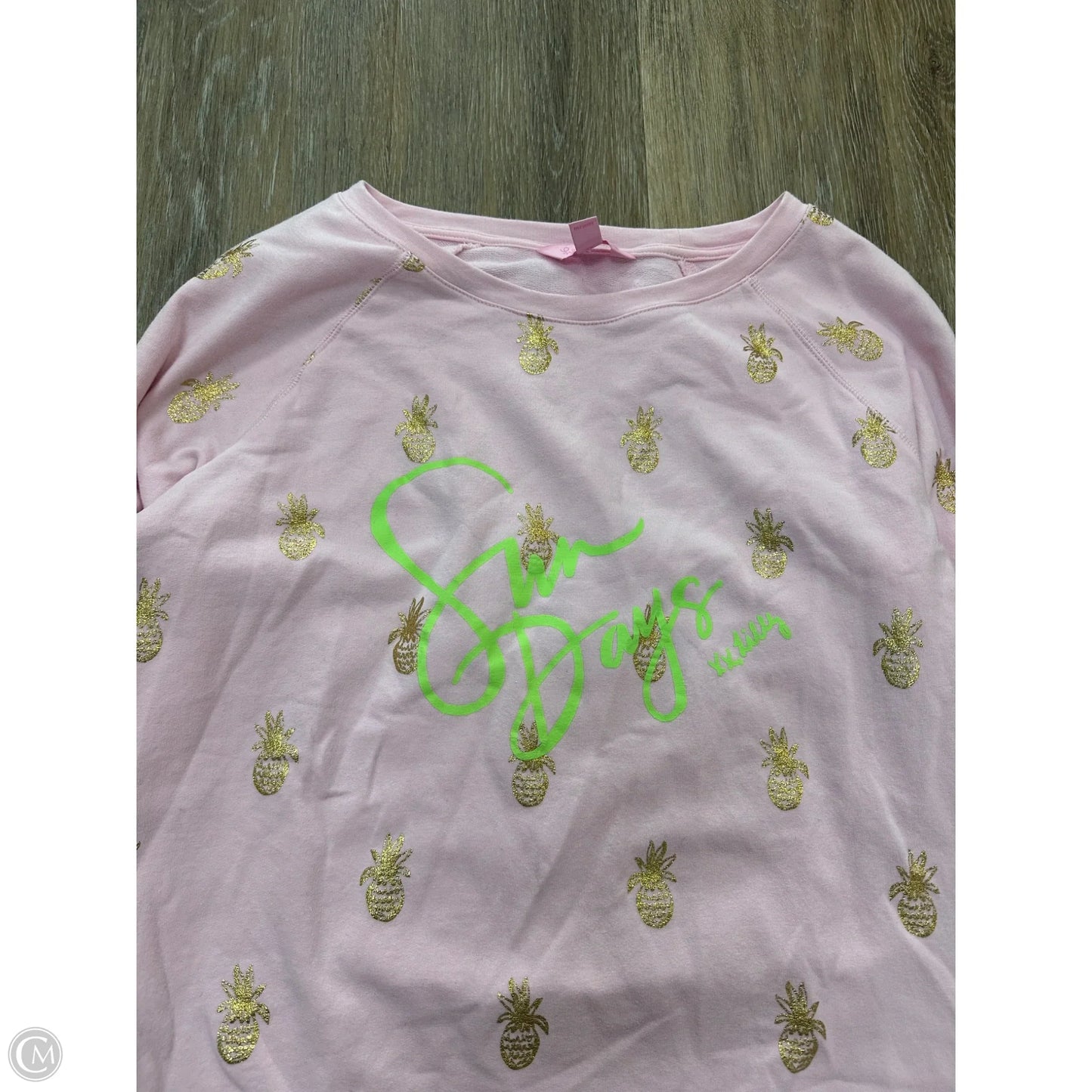 Top Long Sleeve Designer By Lilly Pulitzer In Pink, Size: Xs