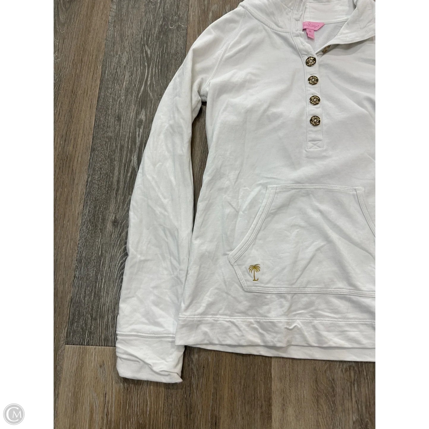 Top Long Sleeve Designer By Lilly Pulitzer In White, Size: Xs