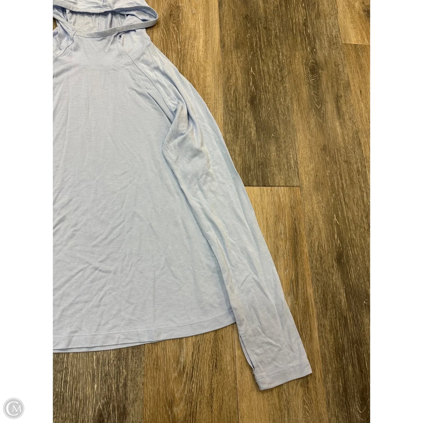 Athletic Top Long Sleeve Hoodie By Free Fly In Blue, Size: S