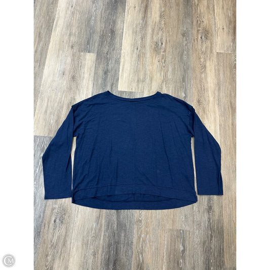 Top Long Sleeve By Eileen Fisher In Blue, Size: Xl