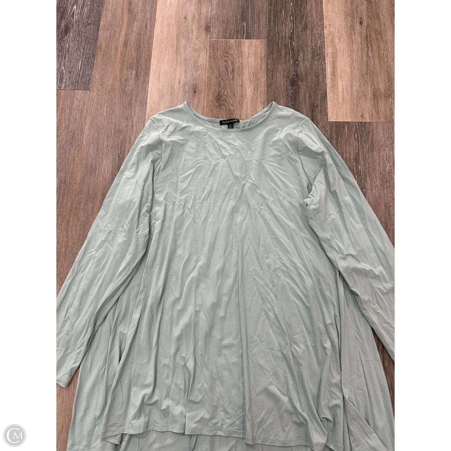Tunic Long Sleeve By Eileen Fisher In Green, Size: Xl