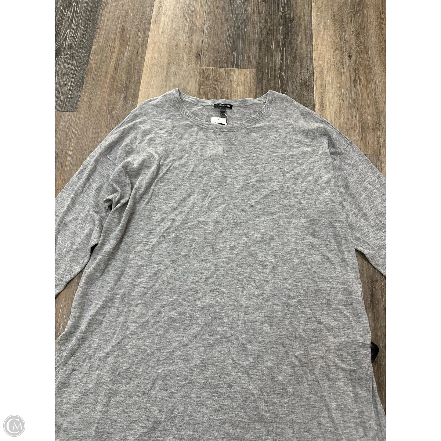 Dress Sweater By Eileen Fisher In Grey, Size: Xl