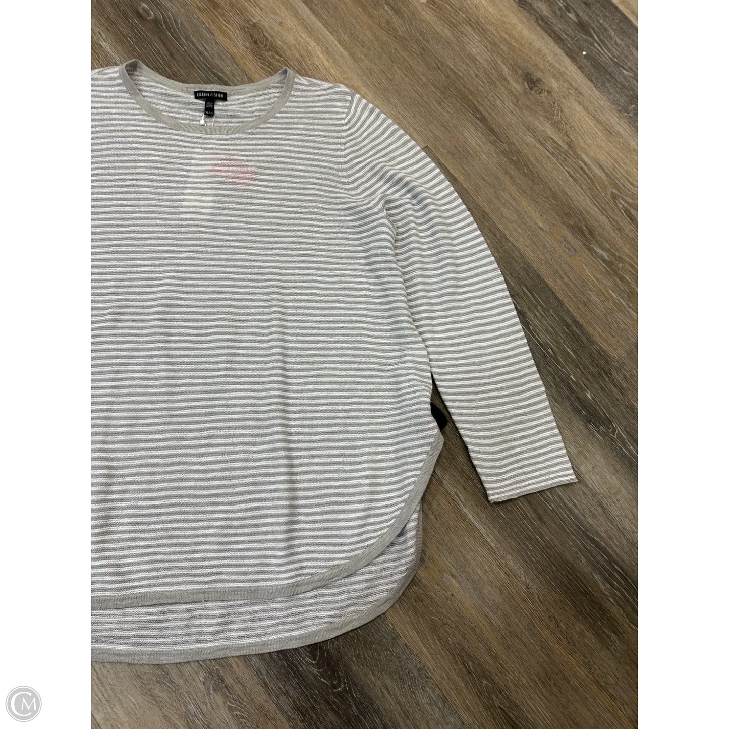 Sweater By Eileen Fisher In Striped Pattern, Size: Xs