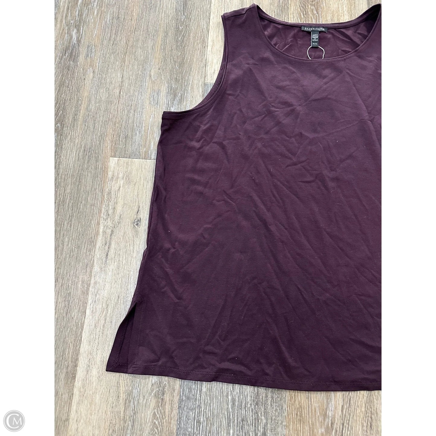 Top Sleeveless By Eileen Fisher In Purple, Size: Xl