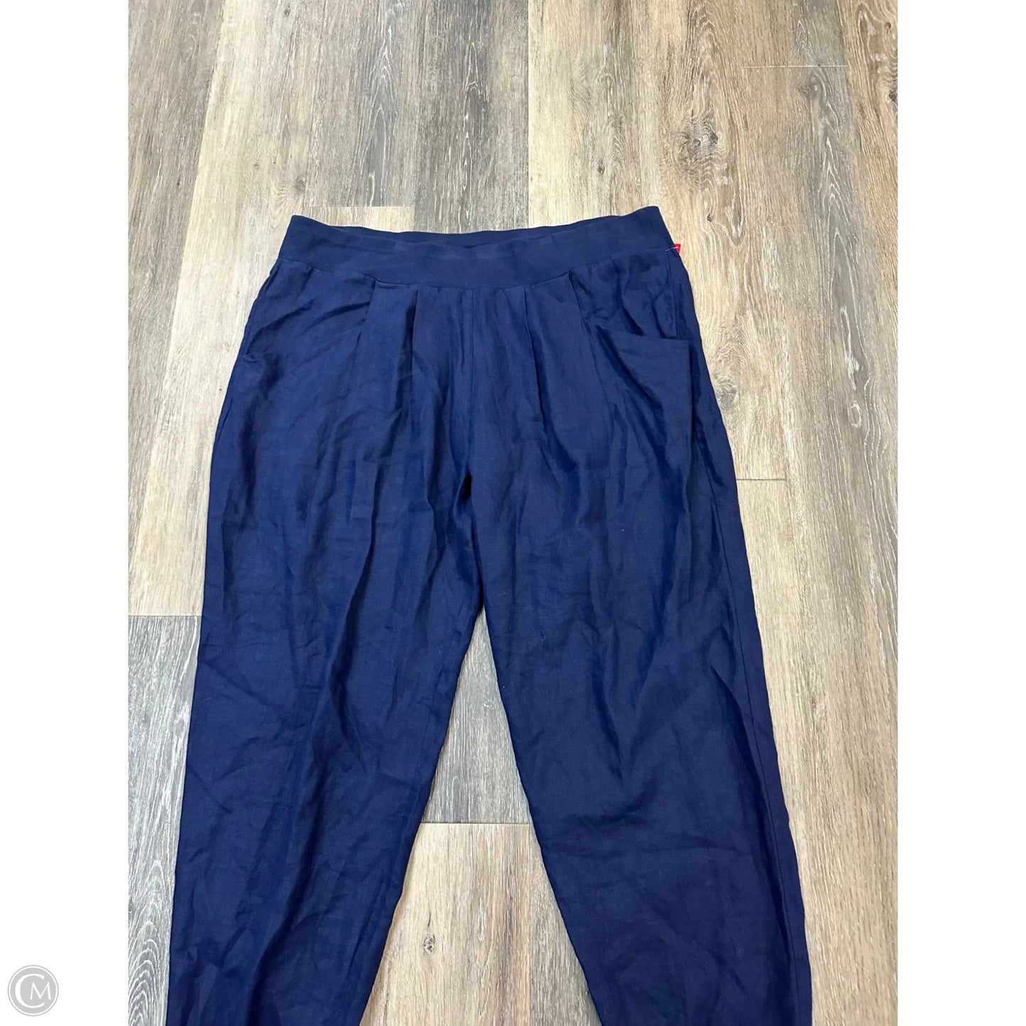 Pants Linen By Eileen Fisher In Navy, Size: Xl