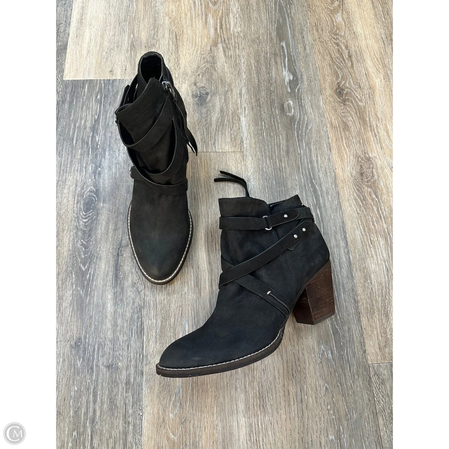 Boots Ankle Heels By Sam Edelman In Black, Size: 9