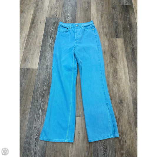 Jeans Wide Leg By Topshop In Blue Denim, Size: 2