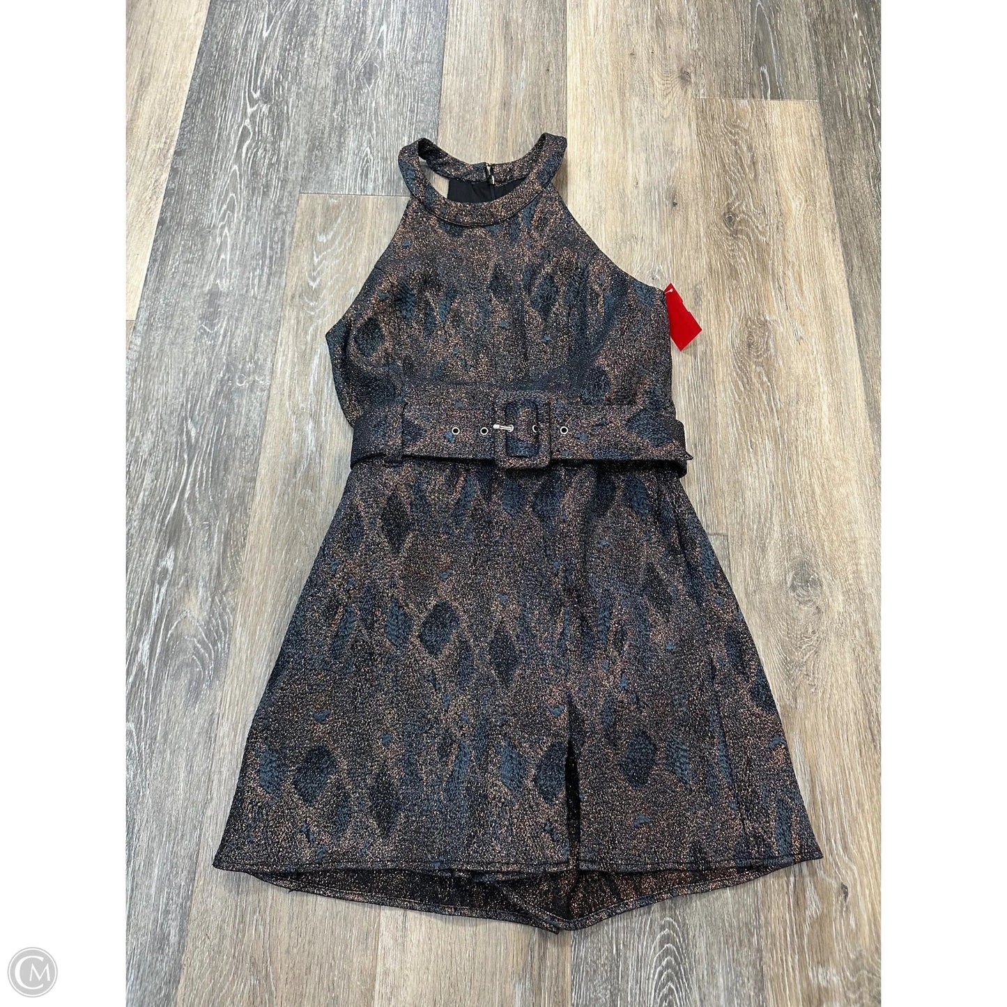 Romper By Lavender Brown In Blue & Gold, Size: Xs