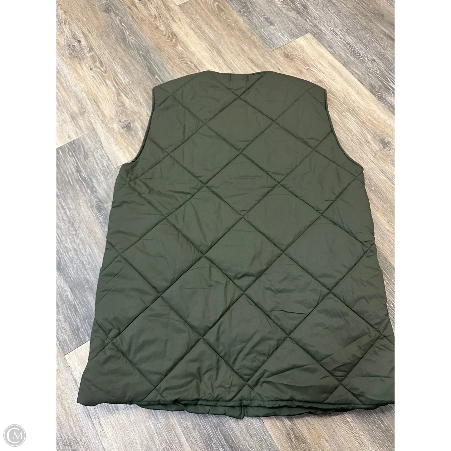 Vest Puffer & Quilted By The Nines In Green, Size: 1x