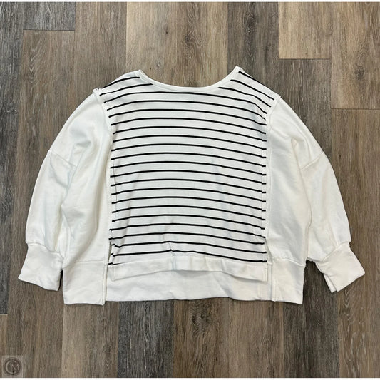 Top Long Sleeve By Bucketlist In Striped Pattern, Size: L