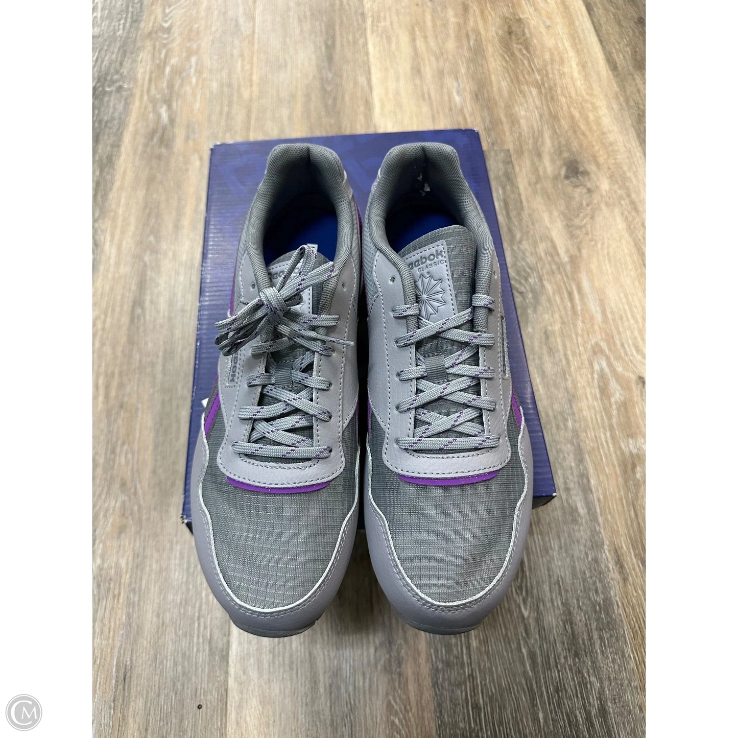 Shoes Sneakers By Reebok In Grey & Purple, Size: 9.5