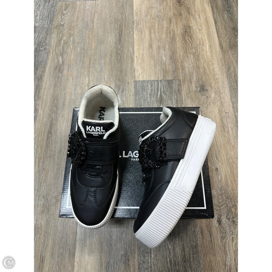 Shoes Designer By Karl Lagerfeld In Black, Size: 9