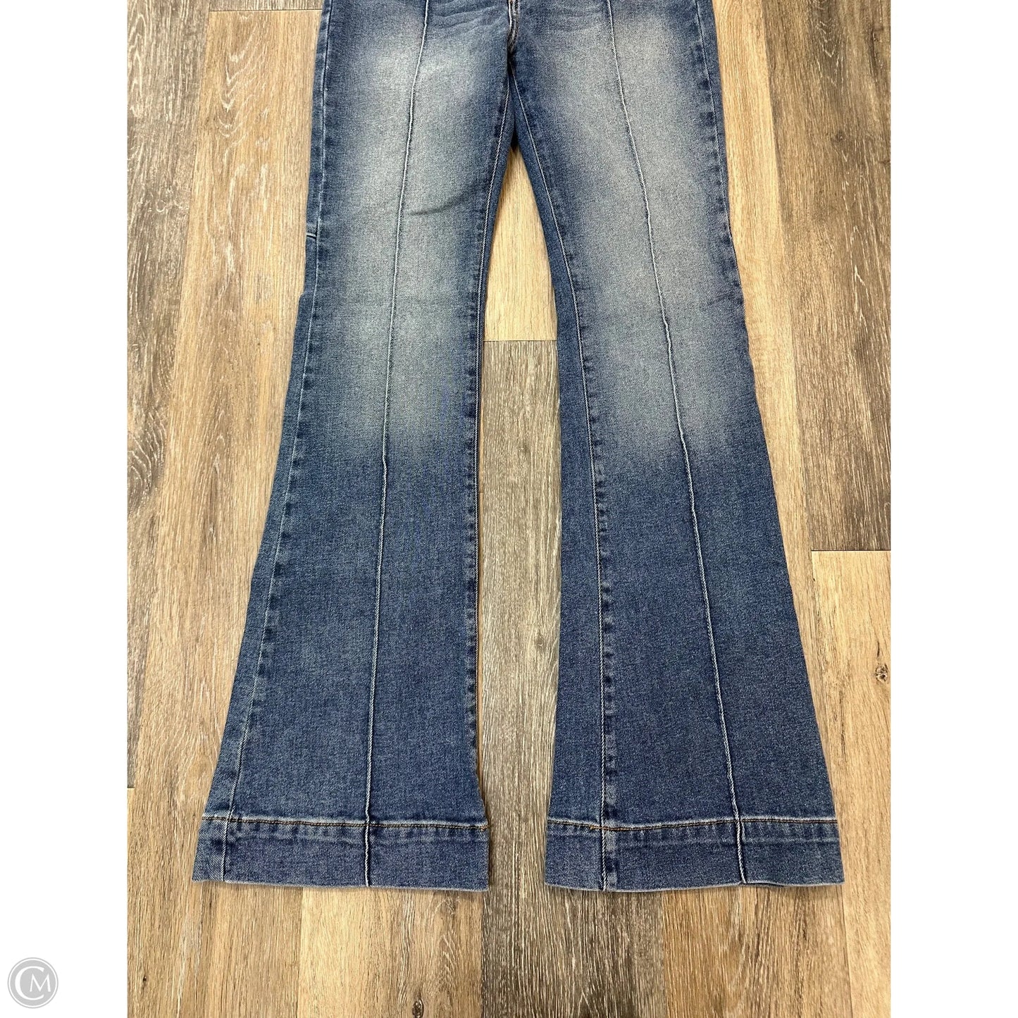 Jeans Flared By Revice In Blue Denim, Size: 10