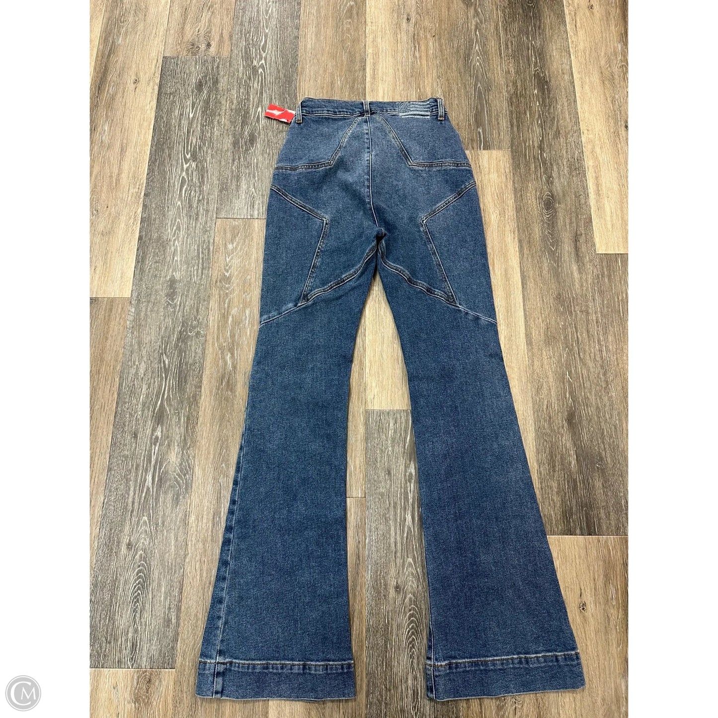 Jeans Flared By Revice In Blue Denim, Size: 10