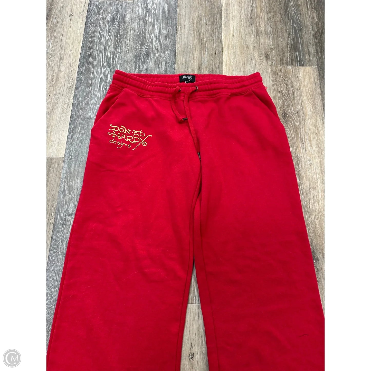 Athletic Pants By Ed Hardy In Red, Size: Xl