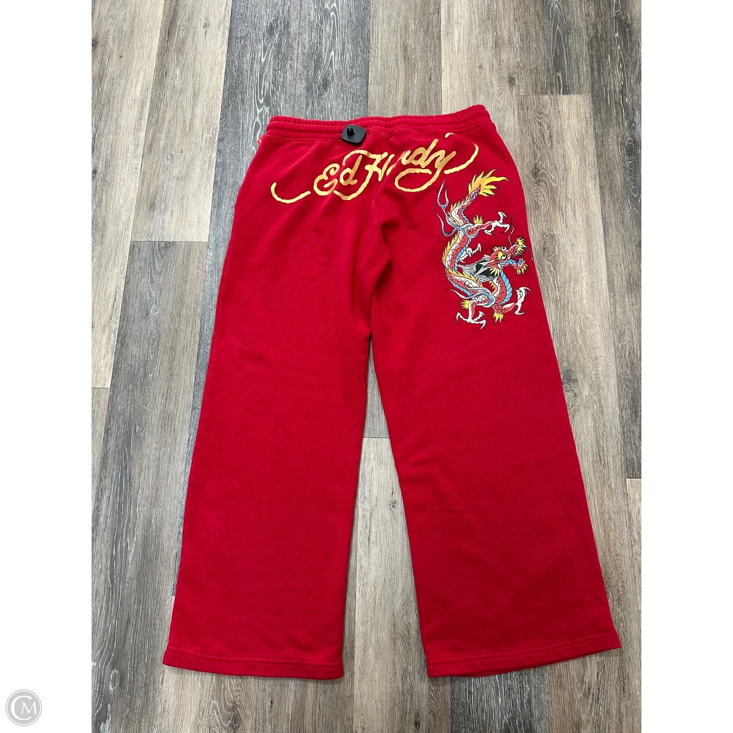 Athletic Pants By Ed Hardy In Red, Size: Xl