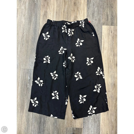 Pants Designer By Lafayette 148 In Black & Cream, Size: L