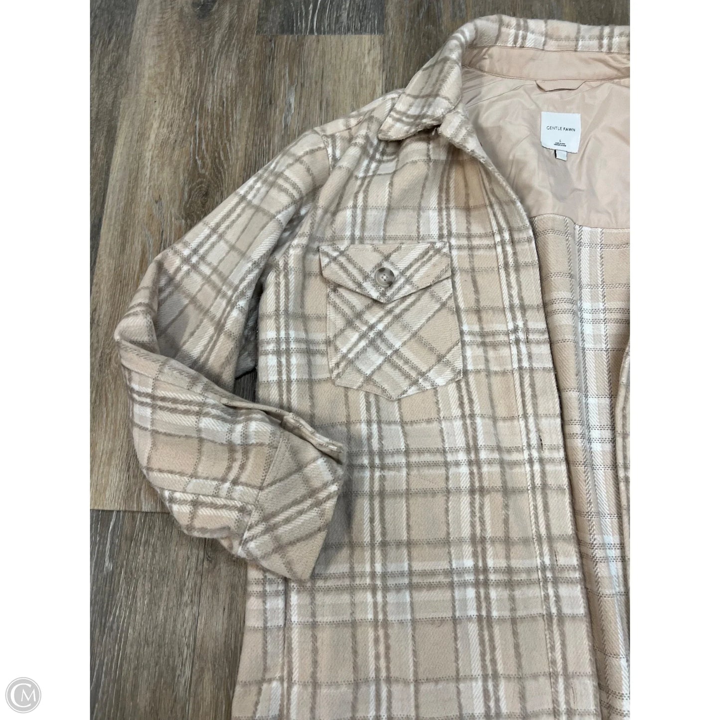 -Jacket Other By Gentle Fawn In Plaid Pattern, Size: L