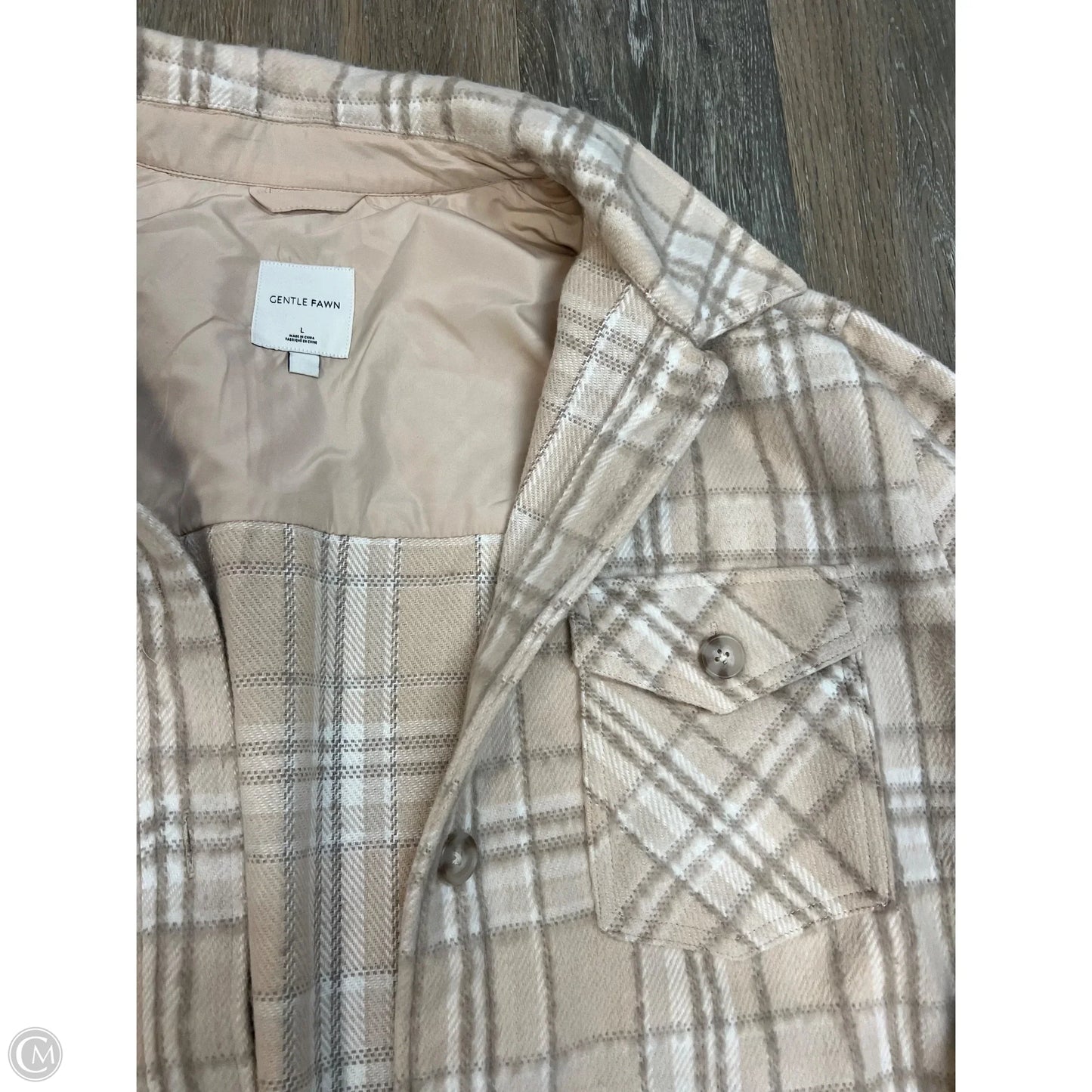 -Jacket Other By Gentle Fawn In Plaid Pattern, Size: L