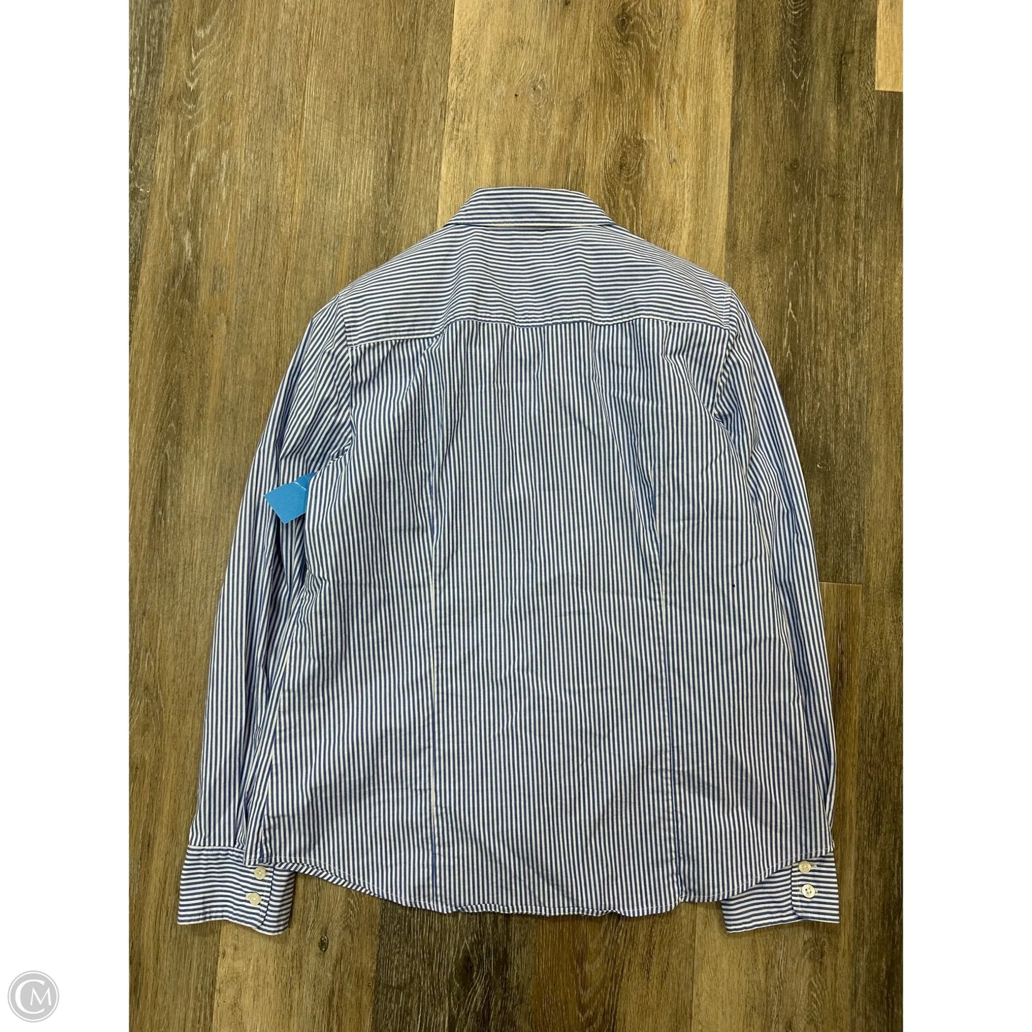 Blouse Long Sleeve By J. Crew In Striped Pattern, Size: L