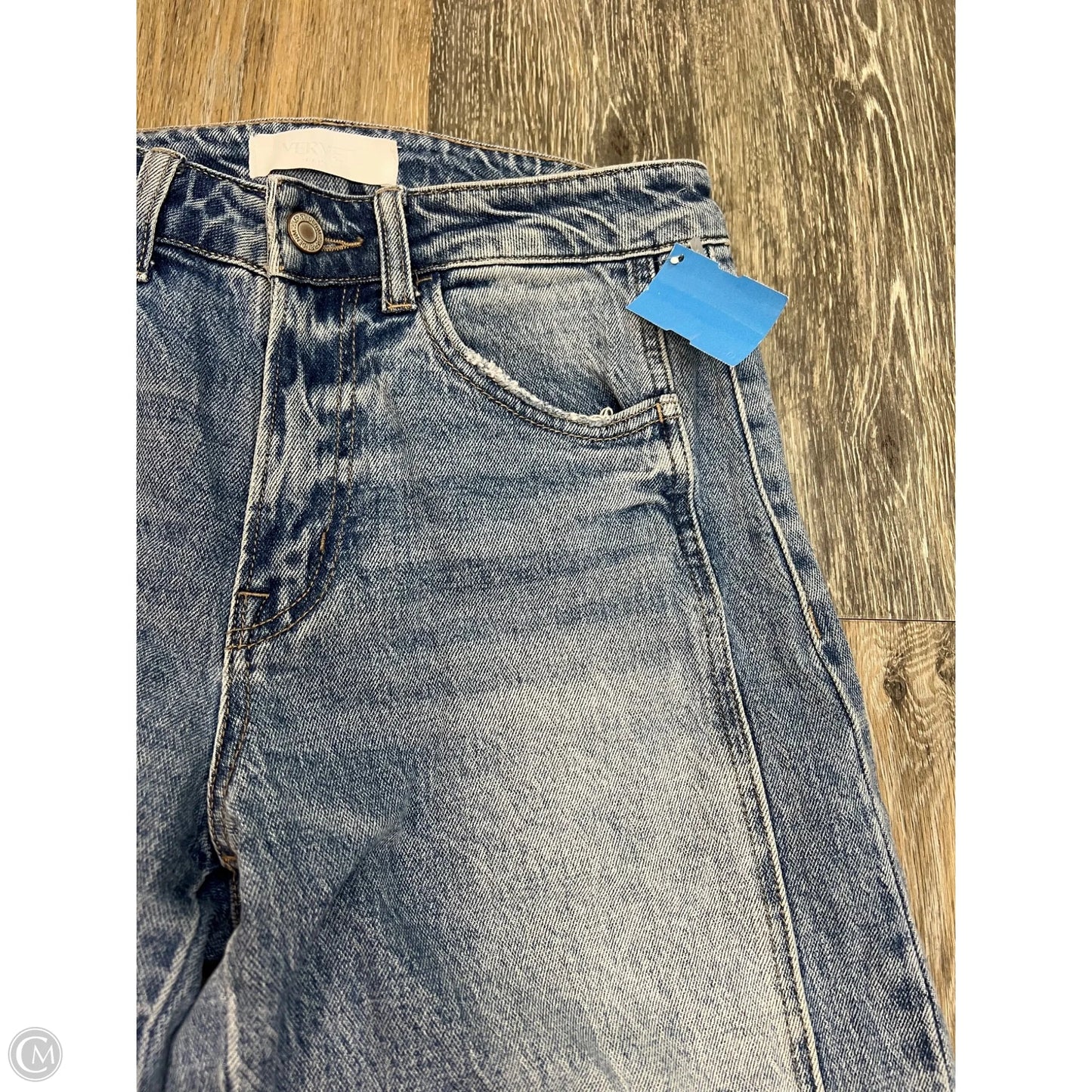 Jeans Wide Leg By Vervet In Blue Denim, Size: 2/26