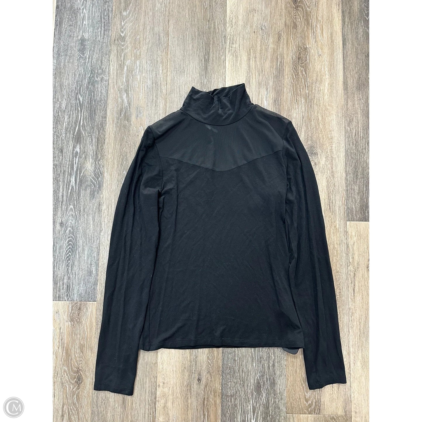 Top Long Sleeve By Anthropologie In Black, Size: M