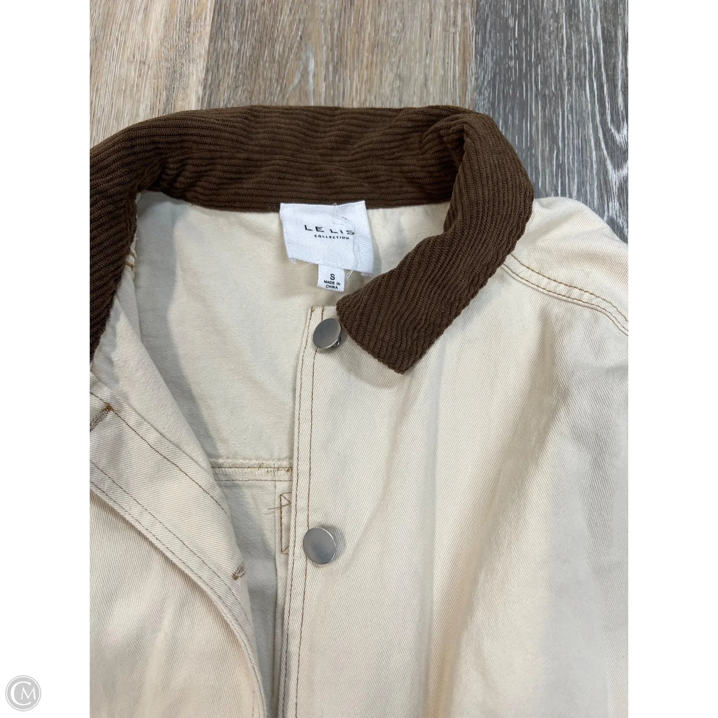 Jacket Utility By Le Lis In Cream, Size: S