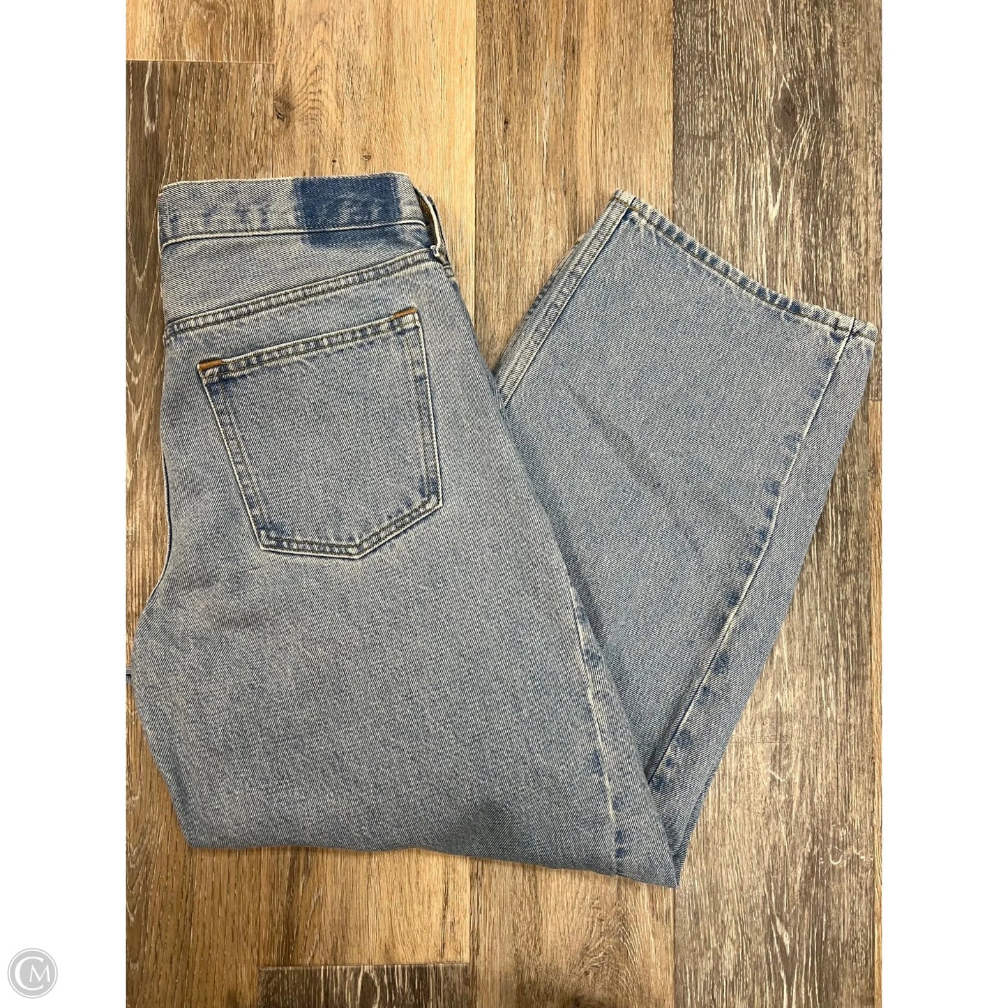 Jeans Wide Leg By Abercrombie And Fitch In Blue Denim, Size: 4/27