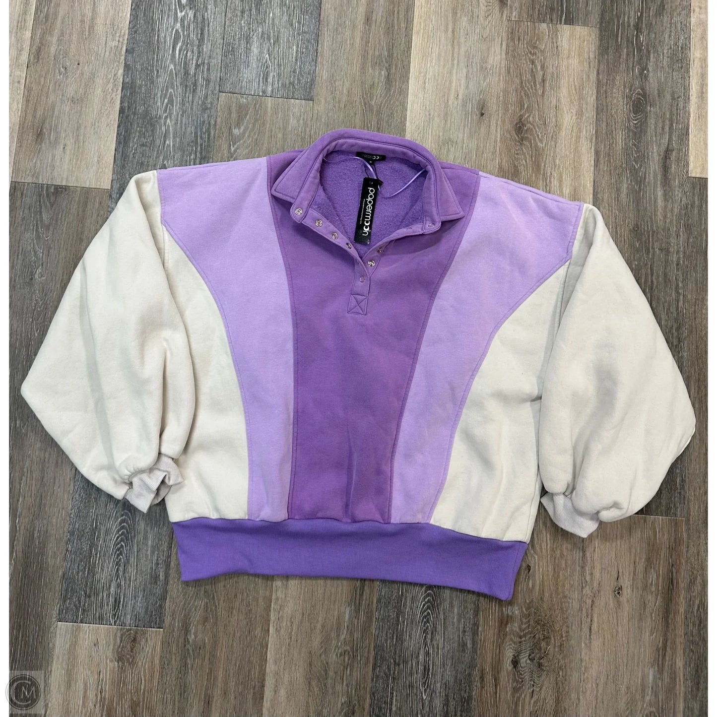Sweatshirt Collar By Papermoon In Purple, Size: M