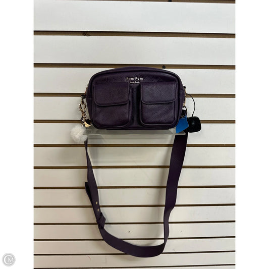 Crossbody Leather By Pom Pom London, Size: Medium