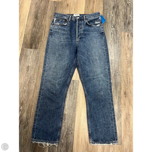 *Jeans Straight By Agolde In Blue Denim, Size: 4/27