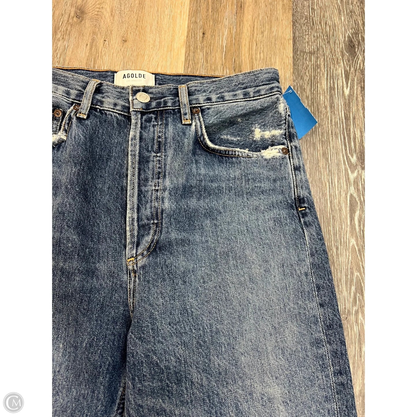*Jeans Straight By Agolde In Blue Denim, Size: 4/27